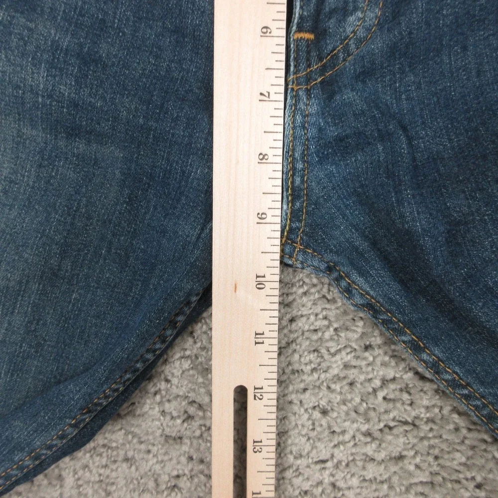 Levis Jeans Mens‎ 30x30 Blue 511 Slim Straight Faded Whiskering Zip Denim Pants